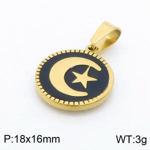 Stainless Steel Gold-plating Pendant - KP97959-KD