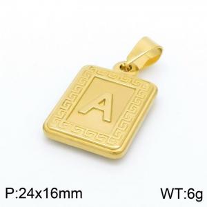 Stainless Steel Gold-plating Pendant - KP97971-KD