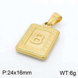 Stainless Steel Gold-plating Pendant - KP97972-KD