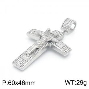 Stainless Steel Cross Pendant - KP98052-LK