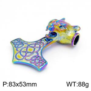 SS Colorful-plating Pendant - KP98146-JX