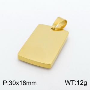 Stainless Steel Gold-plating Pendant - KP98324-HR