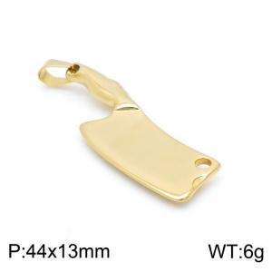 Stainless Steel Gold-plating Pendant - KP98440-HI