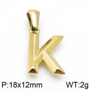 Stainless Steel Gold-plating Pendant - KP98615-LB