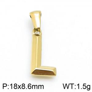 Stainless Steel Gold-plating Pendant - KP98616-LB