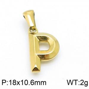 Stainless Steel Gold-plating Pendant - KP98620-LB