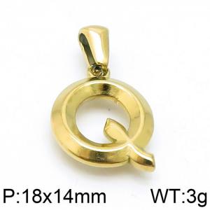 Stainless Steel Gold-plating Pendant - KP98621-LB