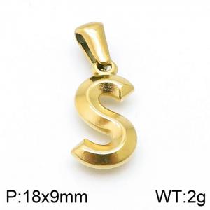 Stainless Steel Gold-plating Pendant - KP98623-LB