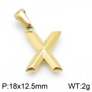 Stainless Steel Gold-plating Pendant - KP98628-LB