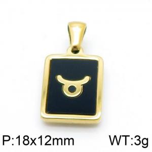 Stainless Steel Gold-plating Pendant - KP98631-LB