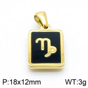 Stainless Steel Gold-plating Pendant - KP98637-LB