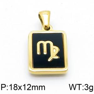 Stainless Steel Gold-plating Pendant - KP98640-LB