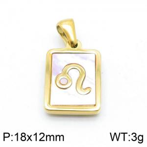 Stainless Steel Gold-plating Pendant - KP98652-LB