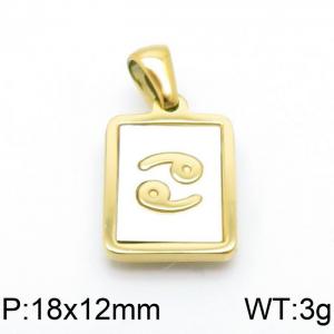 Stainless Steel Gold-plating Pendant - KP98666-LB