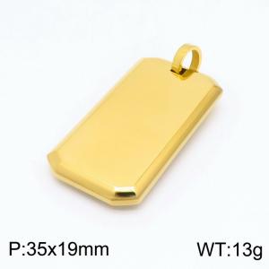 Stainless Steel Gold-plating Pendant - KP98936-KFC