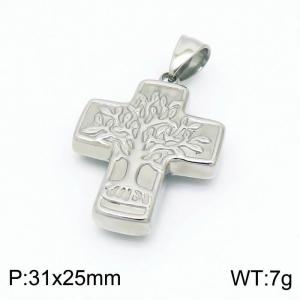Stainless Steel Cross Pendant - KP98989-Z