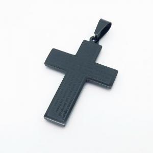 Stainless Steel Cross Pendant - KP99304-HR