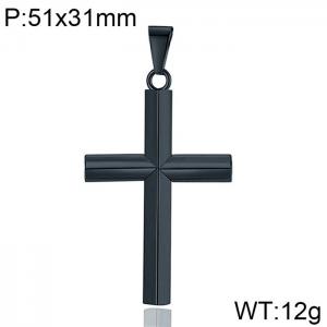 Stainless Steel Cross Pendant - KP99436-WGYG