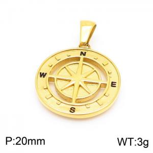 Stainless Steel Gold-plating Pendant - KP99574-KFC