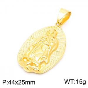 Stainless Steel Gold-plating Pendant - KP99621-LK