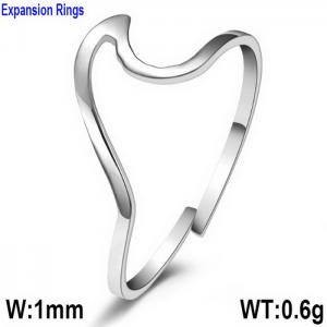 Stainless Steel Special Ring - KR100028-WGQF
