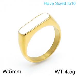 Stainless Steel Gold-plating Ring - KR101362-KFC