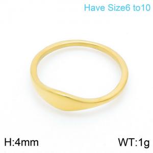 Stainless Steel Gold-plating Ring - KR101366-KFC