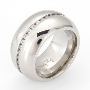 Stainless Steel Stone&Crystal Ring - KR101515-KC