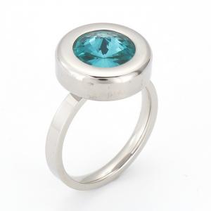 Stainless Steel Stone&Crystal Ring - KR101517-KC