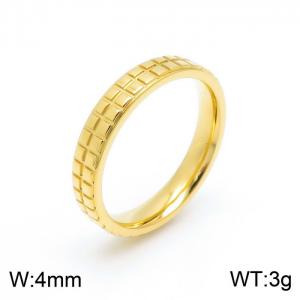 Stainless Steel Gold-plating Ring - KR101763-GC