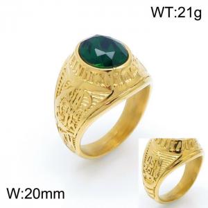 Stainless Steel Stone&Crystal Ring - KR102425-LK