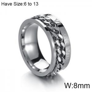 Stainless Steel Special Ring - KR103557-WGFL