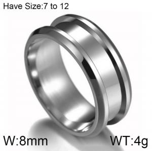 Stainless Steel Special Ring - KR103591-WGFL