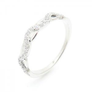 Stainless Steel Stone&Crystal Ring - KR104132-YH