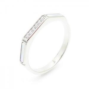 Stainless Steel Stone&Crystal Ring - KR104134-YH