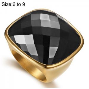 Stainless Steel Stone&Crystal Ring - KR104231-WGKL