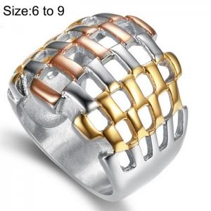 Stainless Steel Special Ring - KR104239-WGKL