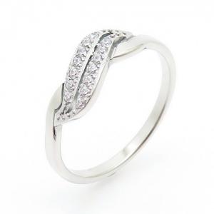 Stainless Steel Stone&Crystal Ring - KR104305-YH