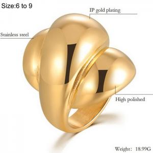 Women's rings are made of refined steel, vacuum plating flowers in the furnace INS temperament OL - KR104401-WGMZ