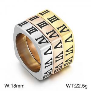 Stainless Steel Special Ring - KR104483-K