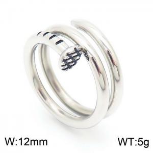 ins Wind stainless steel creative steel nail men's ring - KR104535-KJX