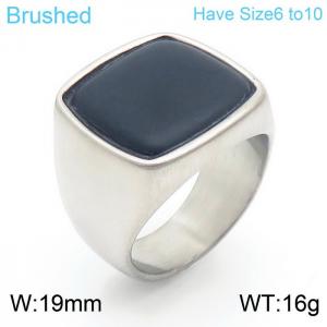 Stainless Steel Special Ring - KR104648-WGHT