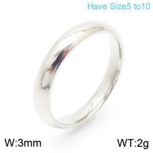 Stainless Steel Special Ring - KR104655-WGQZ