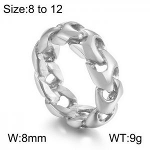 Stainless Steel Special Ring - KR104681-KJX