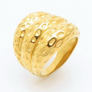 Stainless Steel Gold-plating Ring - KR104699-LK