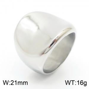 Personalized Ring Stainless Steel Geometry Round Finger Rings - KR108122-KJX