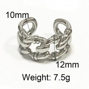 10mm ins personality fashion all-in-one titanium steel chain ring - KR108150-WGHL