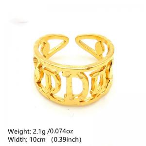 Stainless Steel Gold-plating Ring - KR1088468-NT