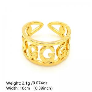 Stainless Steel Gold-plating Ring - KR1088471-NT