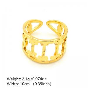 Stainless Steel Gold-plating Ring - KR1088473-NT